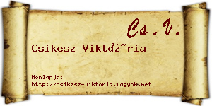 Csikesz Viktória névjegykártya